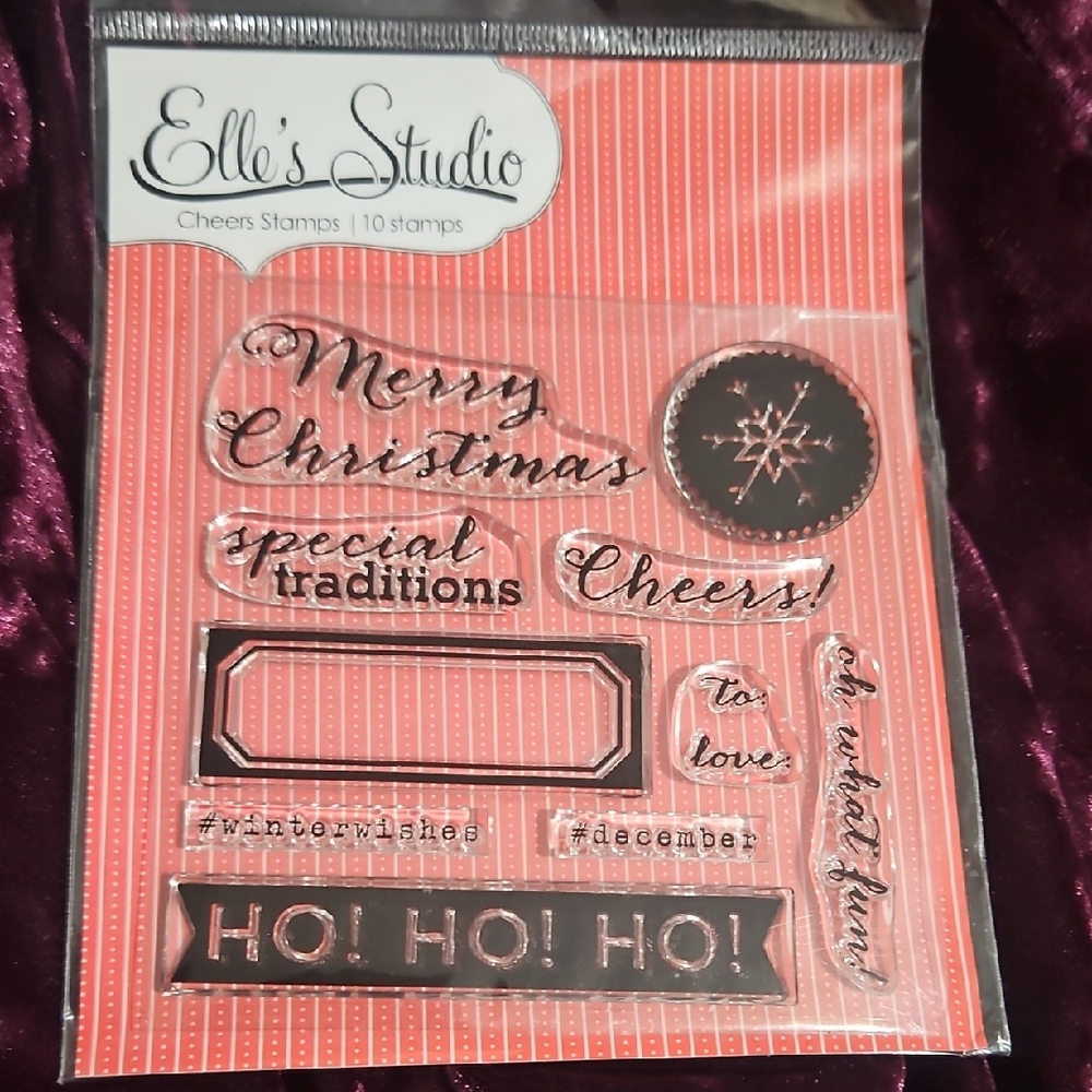 Elle's Studio Christmas Clear Stamp Set